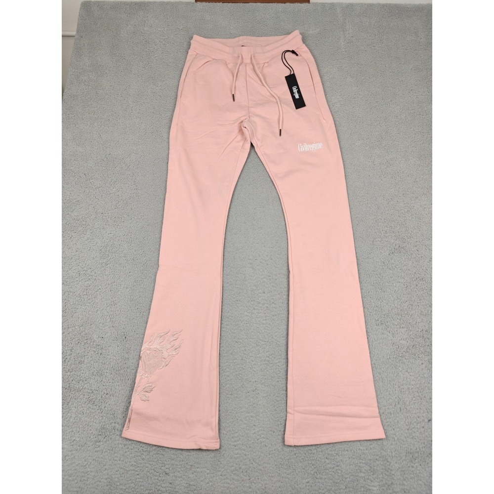 Pink Track Pants & Joggers - Civil Regime Women's Flare Sweatpants